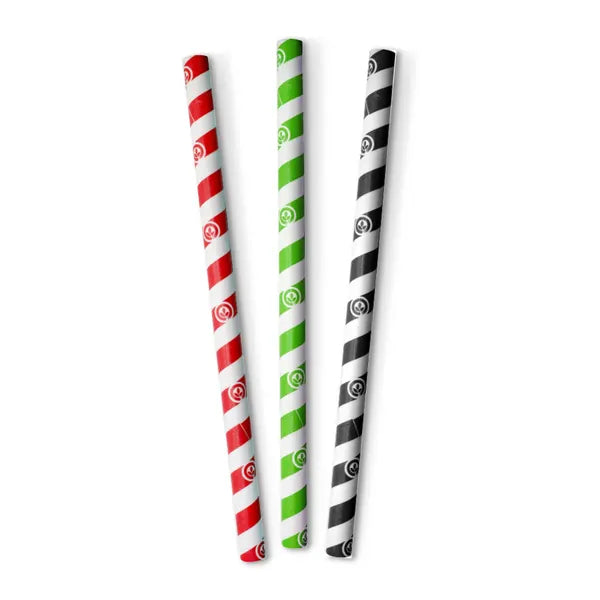 20 Pack – 10mm Mixed Jumbo Straws - Cafe Supply