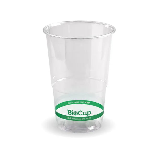 25 Pack - 280ml Clear BioCups - Cafe Supply