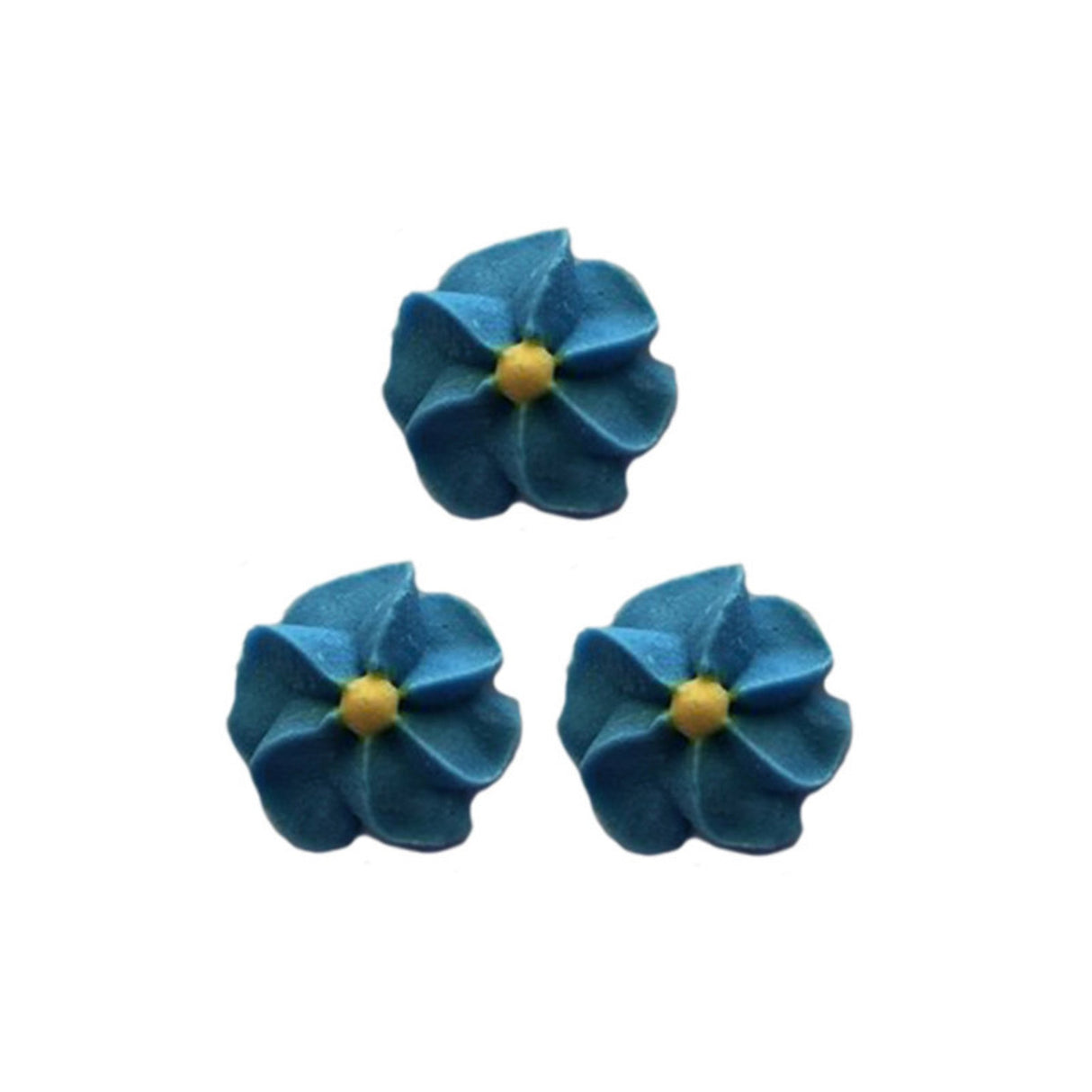 Icing Blue Drop Flowers 18mm (Packet of 50) - Cafe Supply