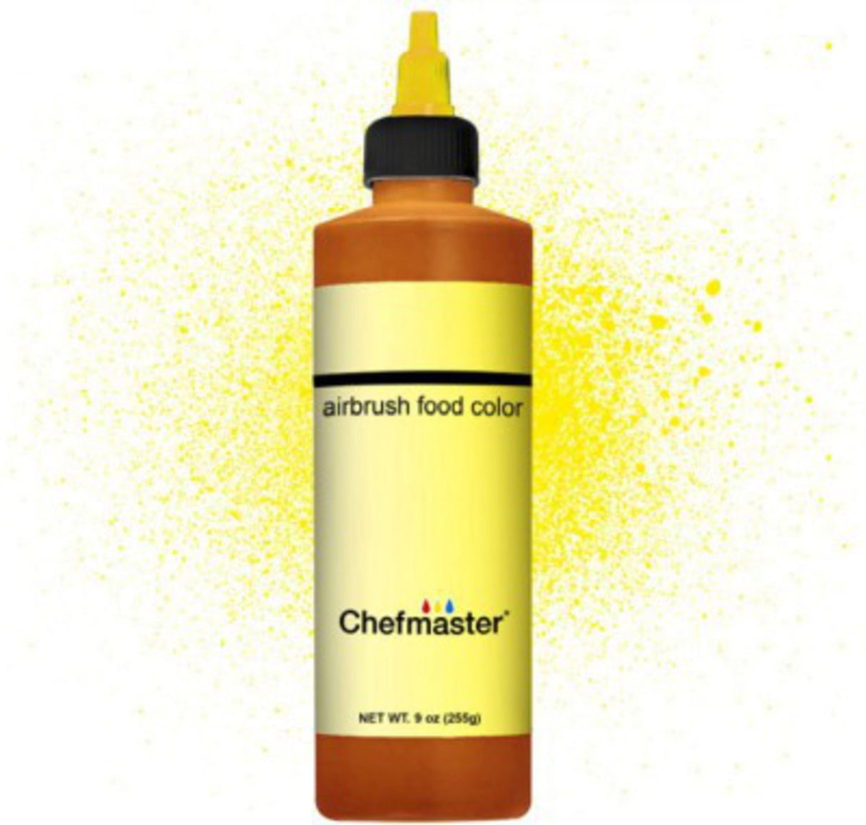 Chefmaster Airbrush Liquid Brite Yellow 9oz - Cafe Supply