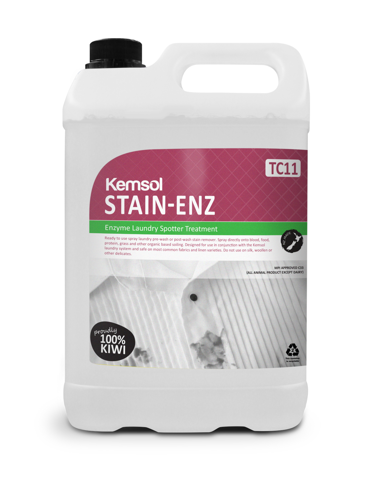 Kemsol Stain-Enz Pre Spotter 5L - Cafe Supply