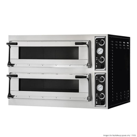 TP-2 Prisma Food Pizza Ovens Double Deck 8 x 40cm - Cafe Supply