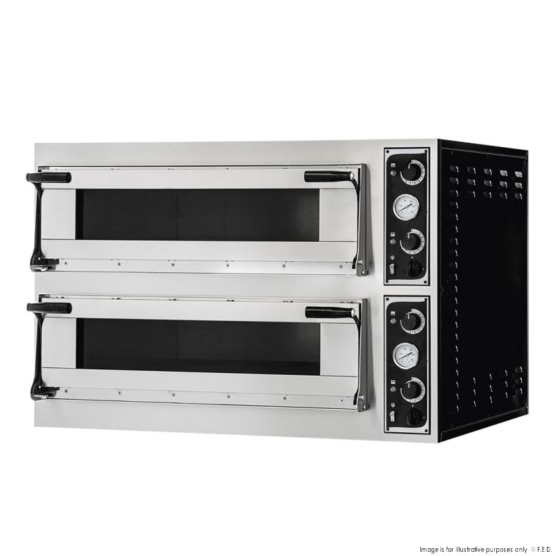 TP-2-SD Prisma Food Pizza Ovens Double Deck 12 x 35cm - Cafe Supply