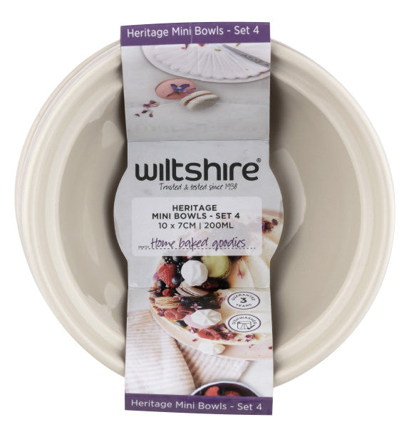 Wiltshire Heritage Bowls 10cm - Set 4 - Cafe Supply