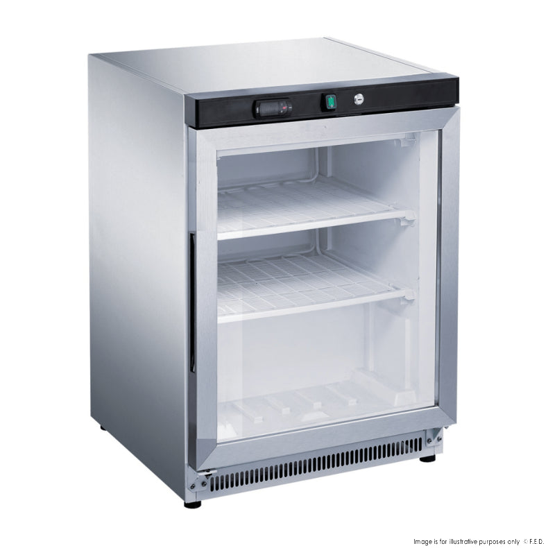 FED-X 120L Bar Freezer Glass Door XF200SG - Cafe Supply