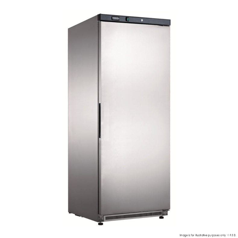 FED-X 570L S/S Single Solid Door Fridge XR600SS - Cafe Supply