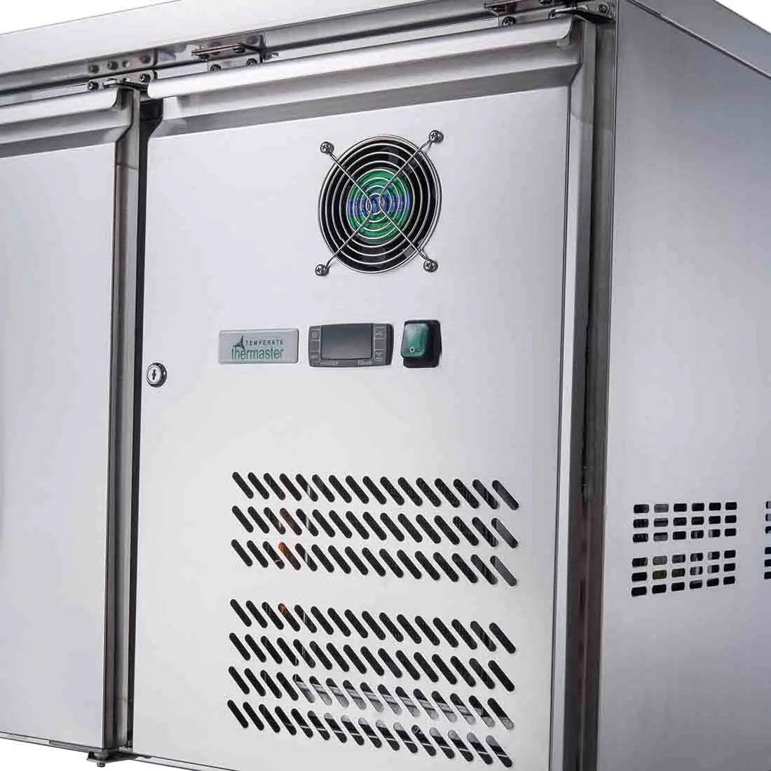 FED-X S/S Three Door Bench Freezer – XUB6F18S3V - Cafe Supply
