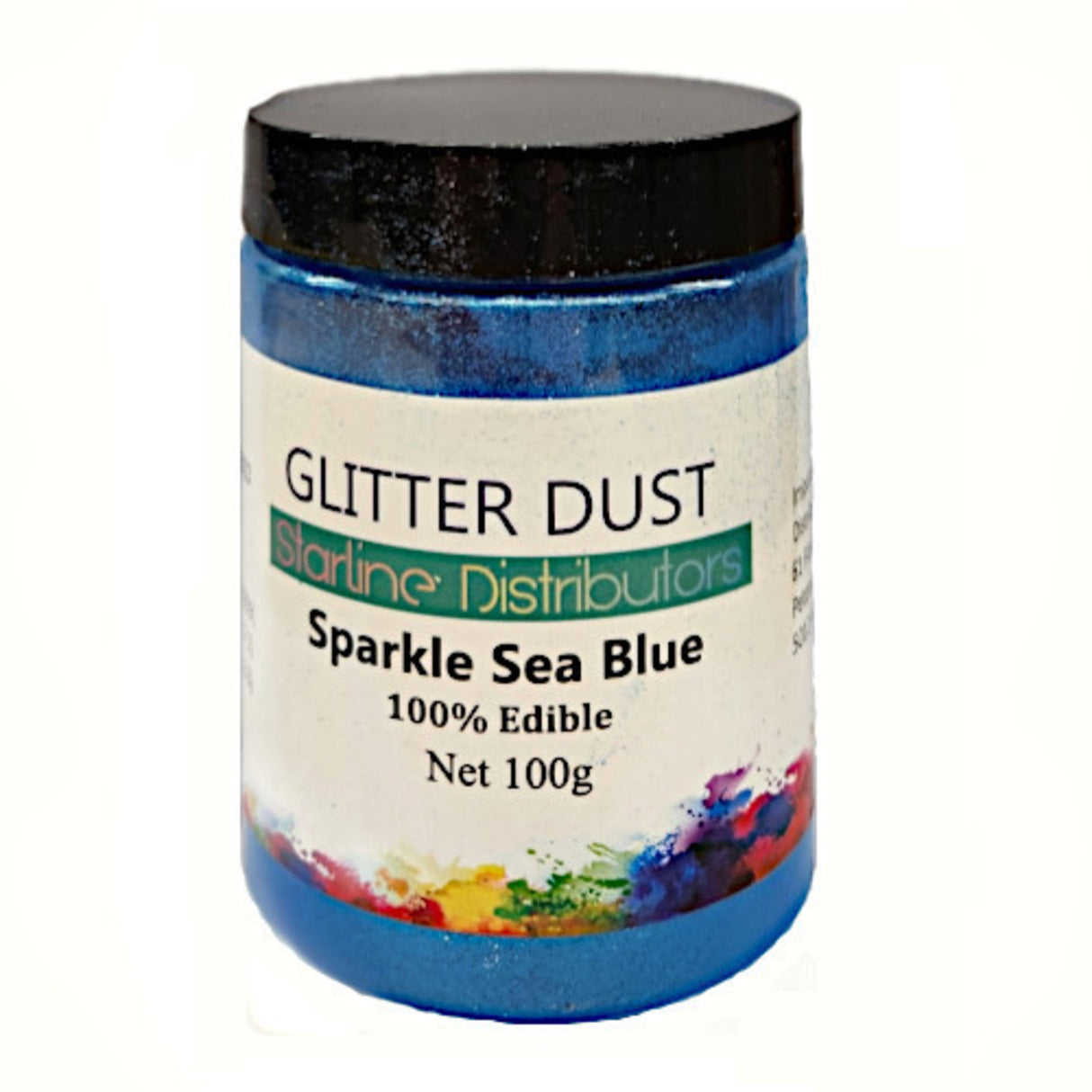 Glitter Dust - Sparkle Sea Blue 100gm (100% Edible) - Cafe Supply