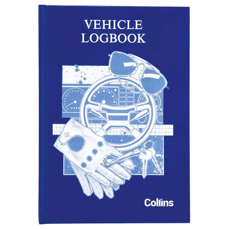 Collins Vehicle Log Book Hard Cover 44 Leaf 215x150mm - Cafe Supply