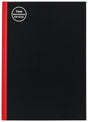 Milford Notebook A5 7Mm 68gsm With Margin Red & Black 100lf - Cafe Supply