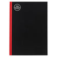 Milford Notebook A4 7Mm 68Gsm With Margin Red & Black 100Lf - Cafe Supply