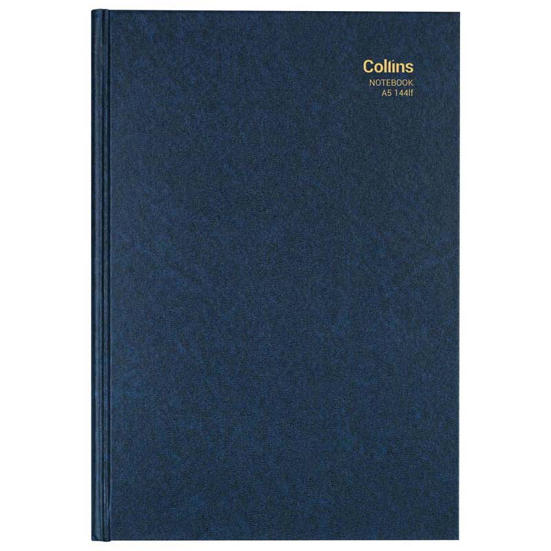 Collins Notebook A5/144 144 Leaf - Cafe Supply
