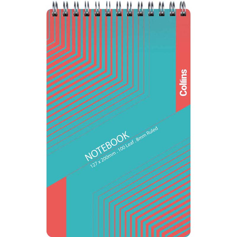 Collins Notebook Wiro Polyprop Reporters 200x127mm 100 Leaf - Cafe Supply
