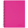 Collins Notebook Wiro 225x175 Shocking Pink 100 Leaf Side Opening - Cafe Supply