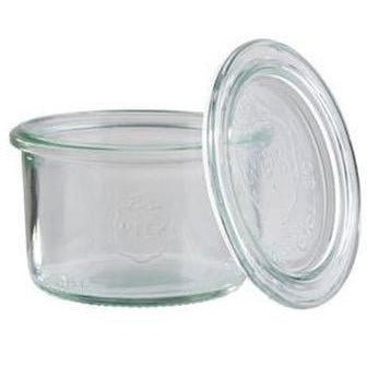 12PK WECK GLASS JAR W/LID 90X60MM 200ML - Cafe Supply