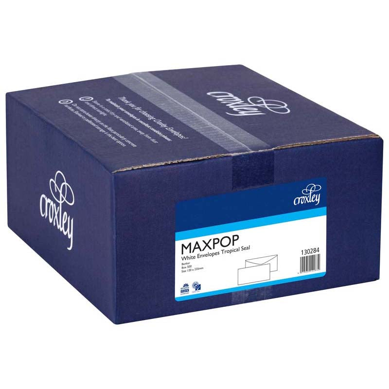 Croxley Envelope Maxpop Tropical Seal Box 500 - Cafe Supply