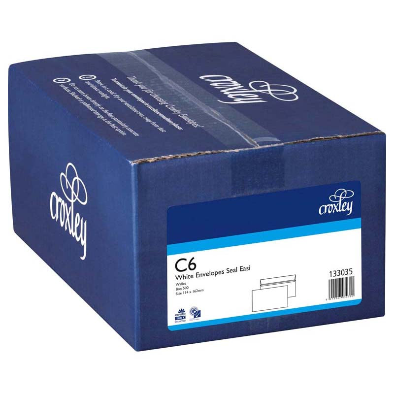 Croxley Envelope C6 Seal Easi Wallet Box 500 - Cafe Supply