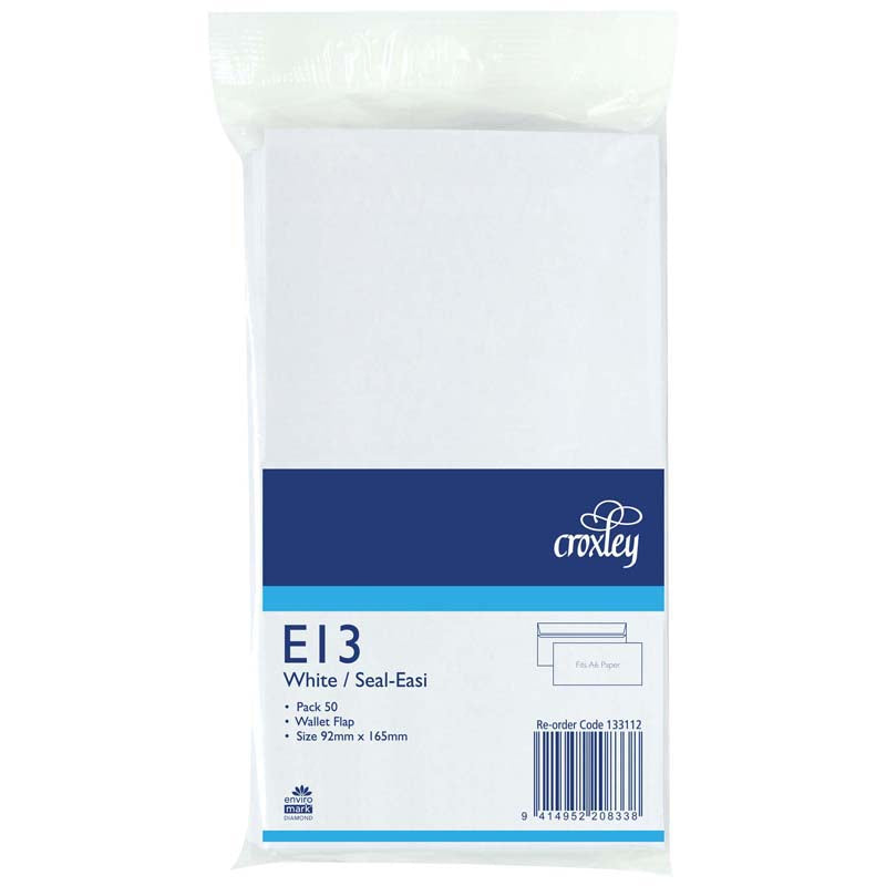 Croxley Envelope E13 Seal Easi 50 Pack - Cafe Supply