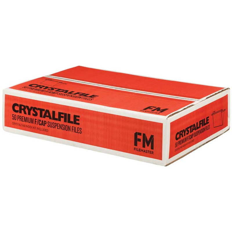 FM File Suspension Crystalfile Green Box 50 Foolscap - Cafe Supply