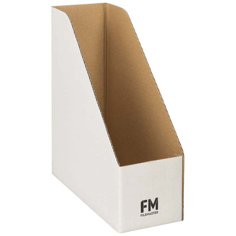 FM Magazine File No3 White 100x280x250mm - Cafe Supply
