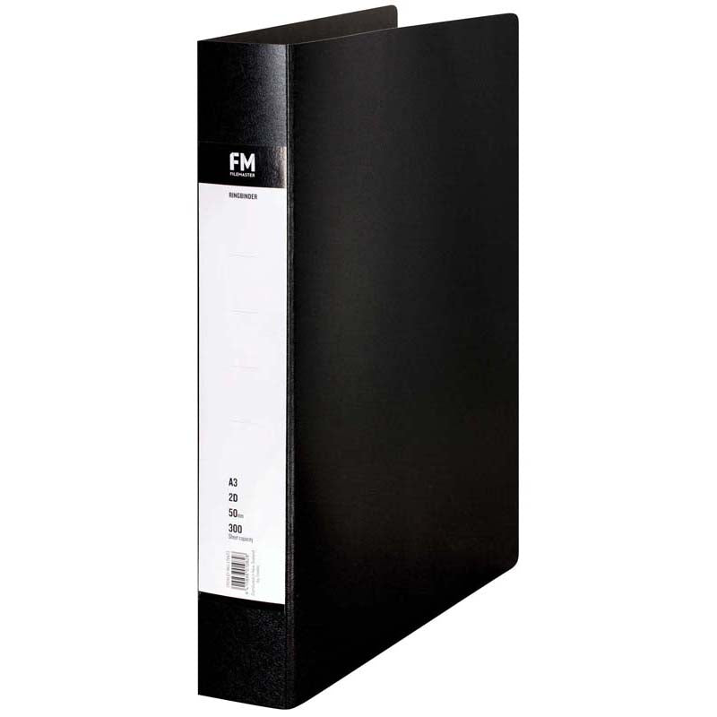 FM Ringbinder A3 2/50 Black Trunkboard - Cafe Supply