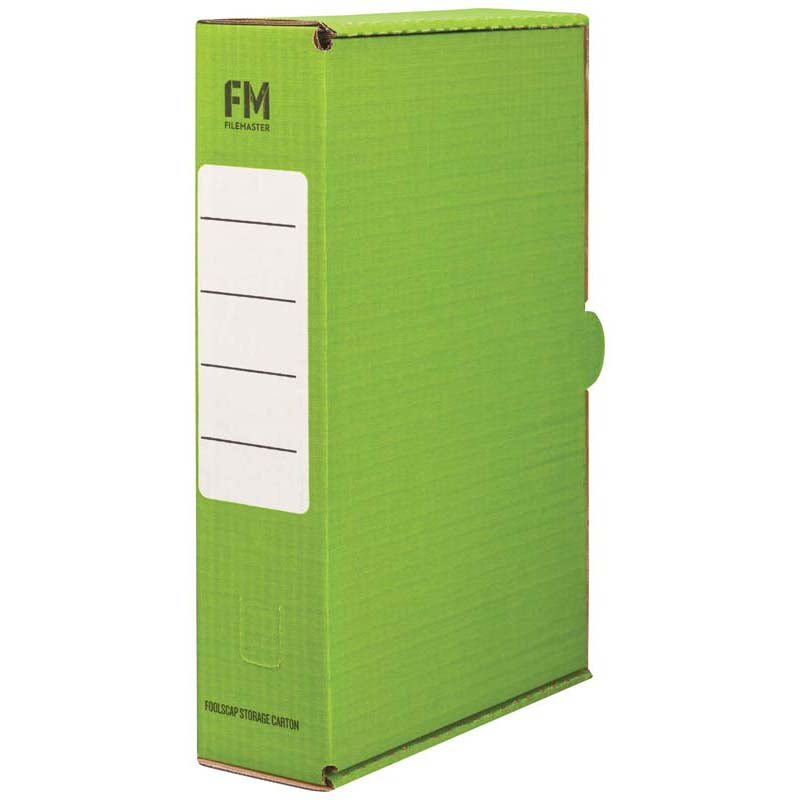FM Storage Carton Green Foolscap - Cafe Supply