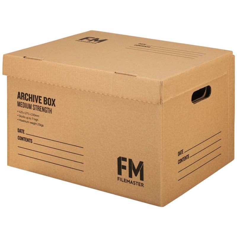 FM Box Archive Kraft Medium Strength 425x275x330mm Inside Measure - Cafe Supply