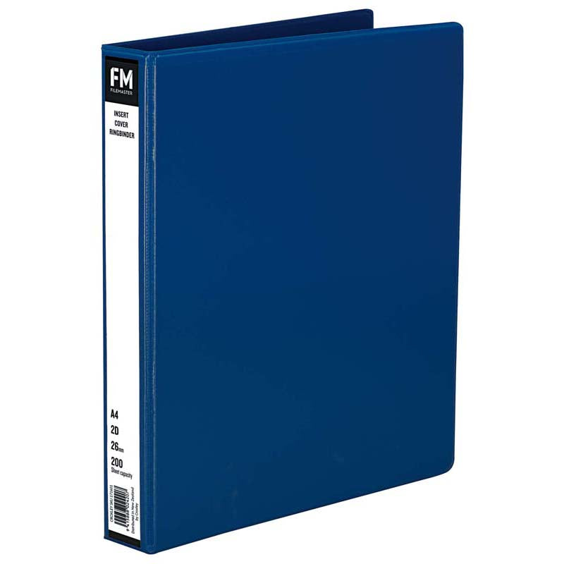 FM Binder Overlay A4 2/26 Light Blue Insert Cover - Cafe Supply