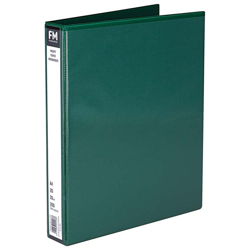 FM Binder Overlay A4 2/26 Green Insert Cover - Cafe Supply