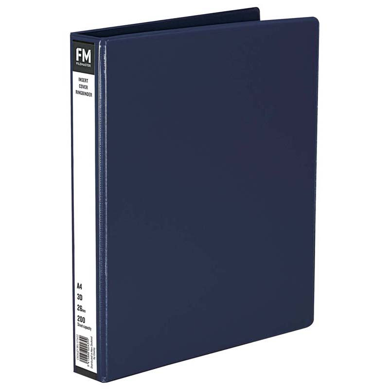 FM Binder Overlay A4 3/26 Blue Insert Cover - Cafe Supply