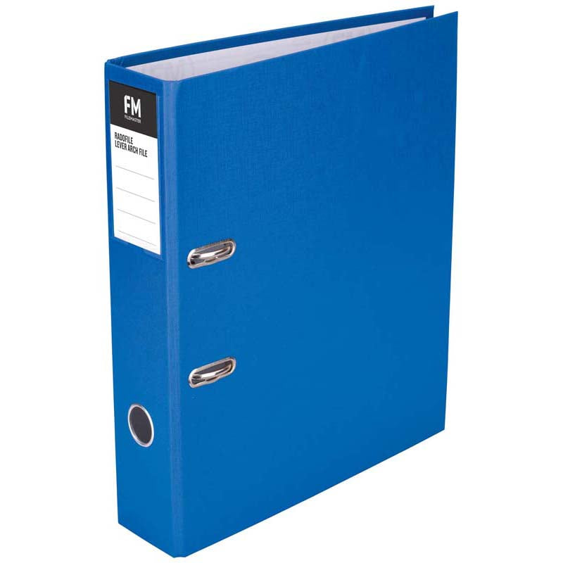 FM Binder Radofile Blue Foolscap Lever Arch - Cafe Supply