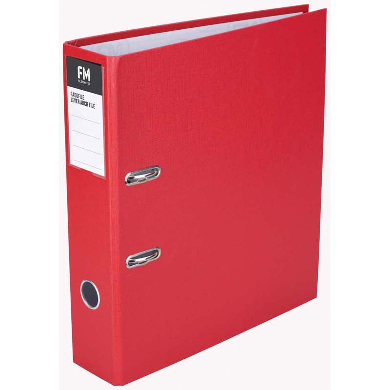 FM Binder Radofile Red A4 Lever Arch - Cafe Supply