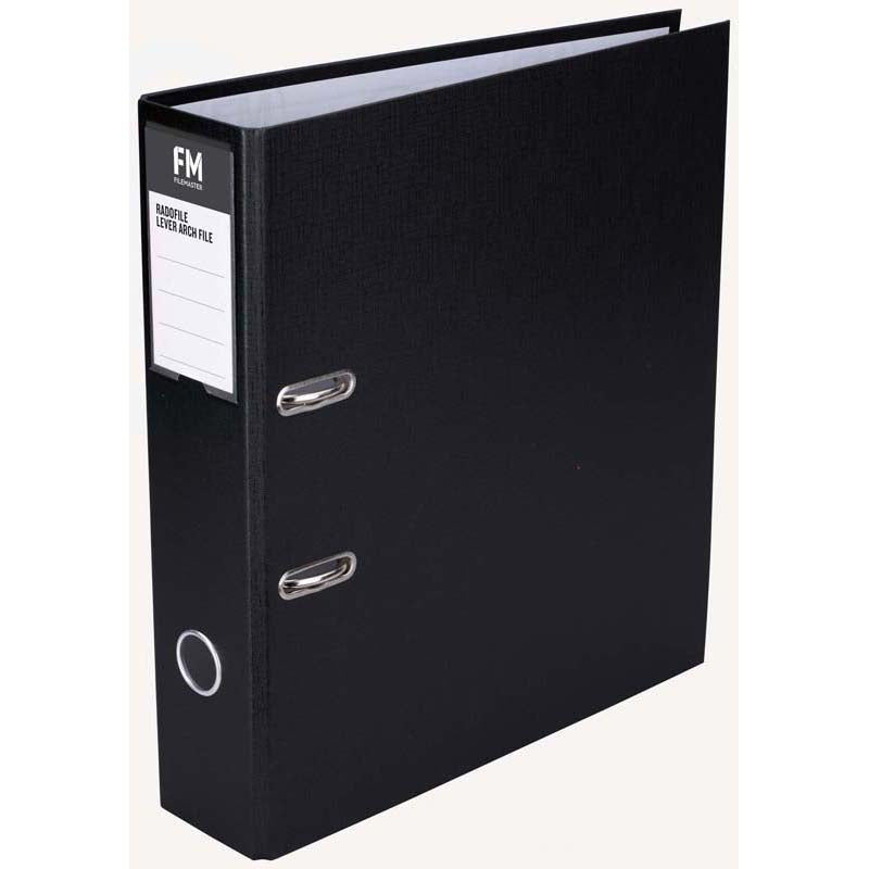 FM Binder Radofile Black A4 Lever Arch - Cafe Supply