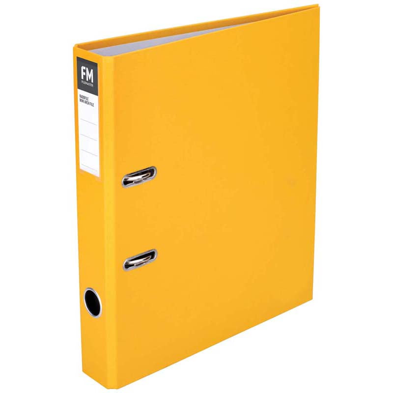 FM Binder Radofile Mini Yellow A4 Lever Arch - Cafe Supply