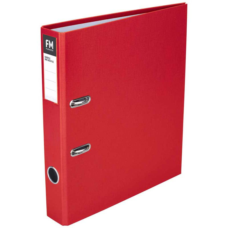 FM Binder Radofile Mini Red A4 Lever Arch - Cafe Supply