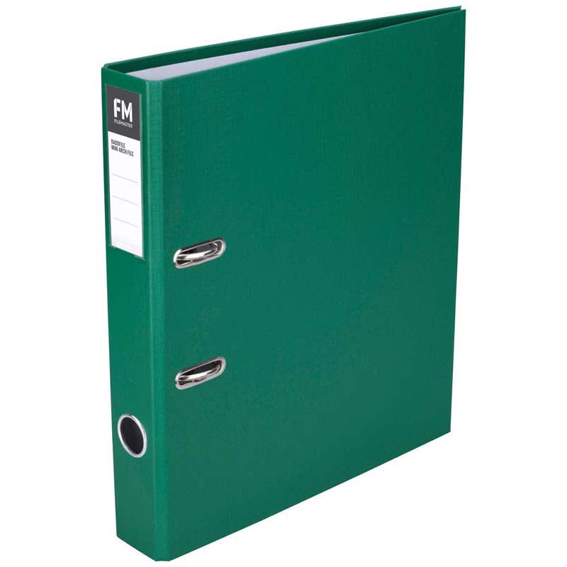 FM Binder Radofile Mini Green A4 Lever Arch - Cafe Supply