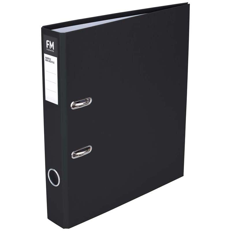 FM Binder Radofile Mini Black A4 Lever Arch - Cafe Supply