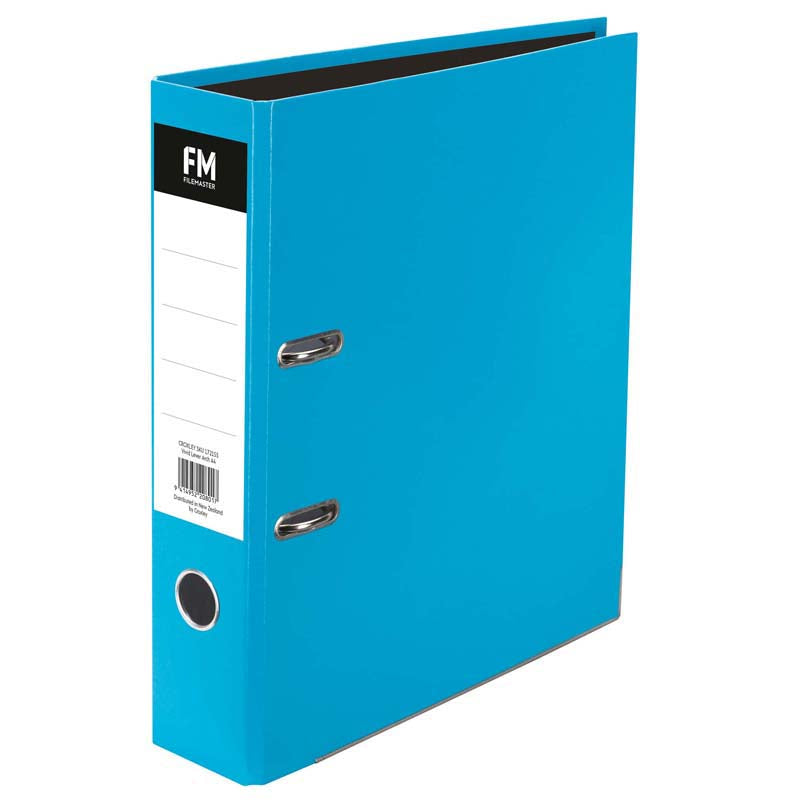FM Binder Vivid Ice Blue A4 Lever Arch - Cafe Supply