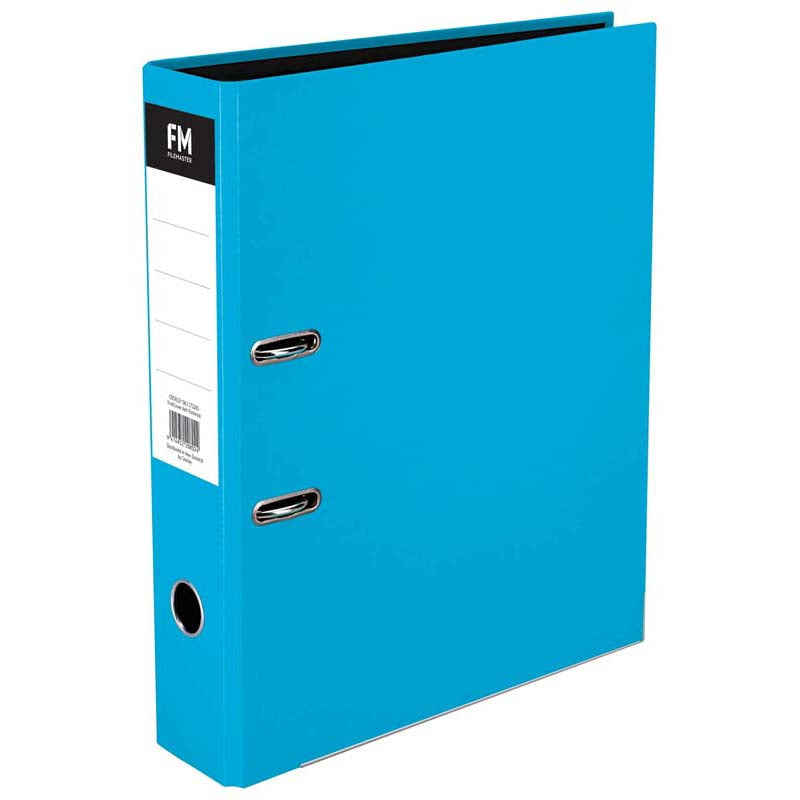 FM Binder Vivid Ice Blue Foolscap Lever Arch - Cafe Supply