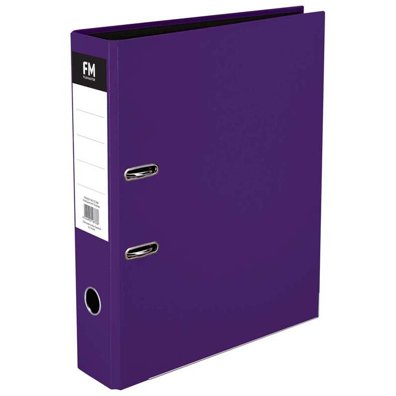 FM Binder Vivid Passion Purple Foolscap Lever Arch - Cafe Supply
