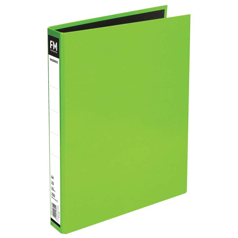 FM Ringbinder Vivid Lime Green A4 - Cafe Supply