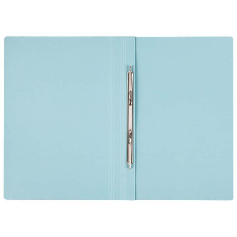 FM File Spring Foolscap Blue Narrow Coloured Manilla Card - Cafe Supply