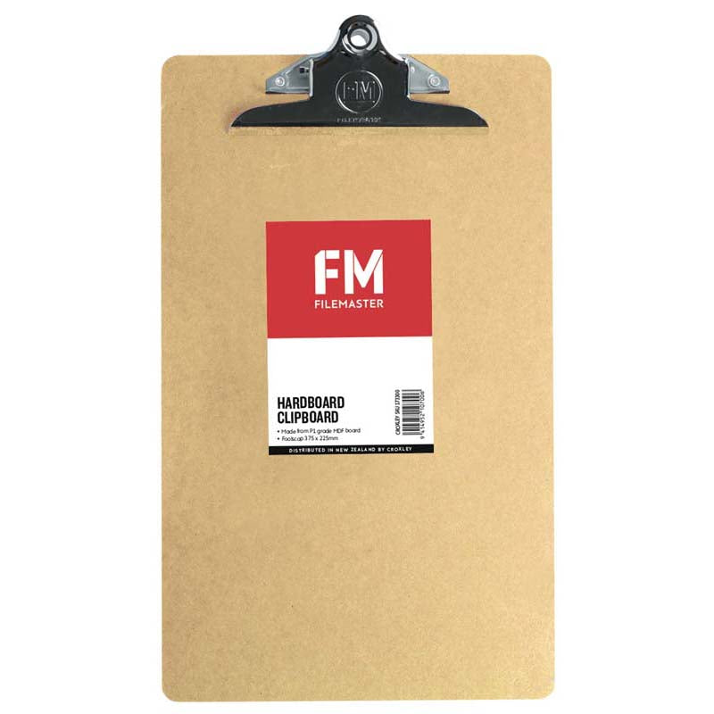 FM Clipboard Hardboard Foolscap - Cafe Supply