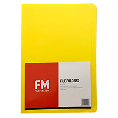 FM File Folder Yellow 50 Pack Foolscap - Cafe Supply