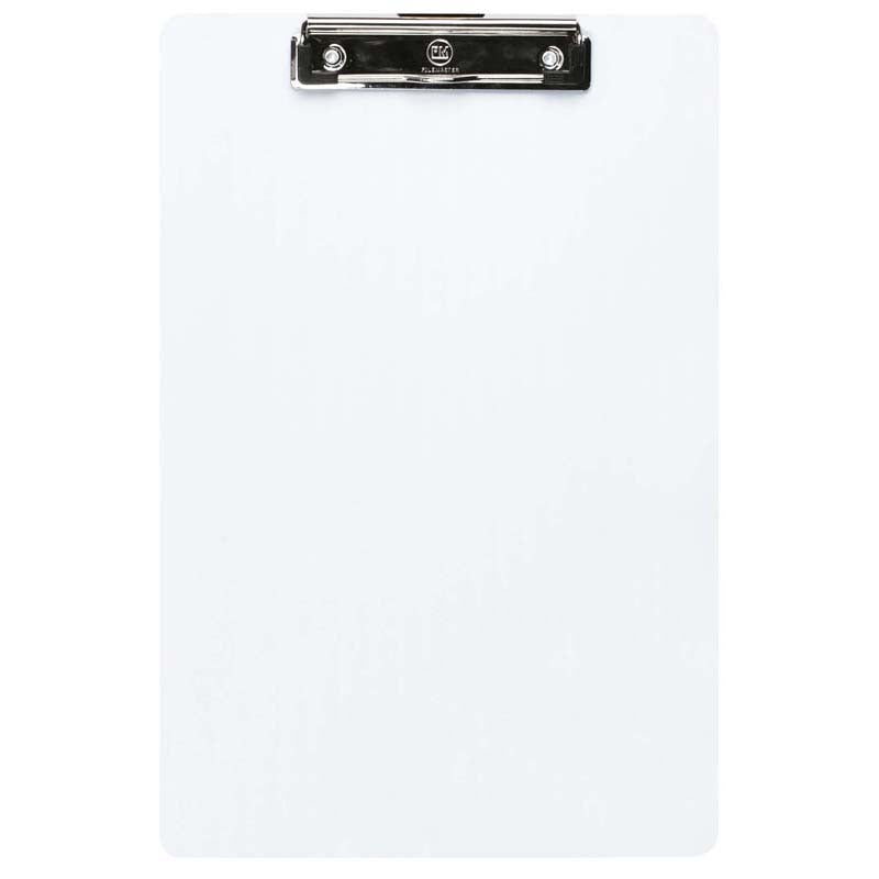 FM Clipboard Clear Transparent Plastic Foolscap - Cafe Supply