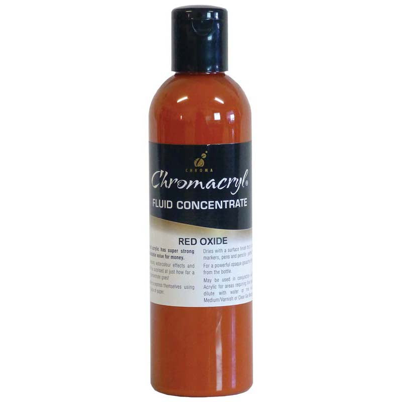 Chromacryl Fluid Concentrate Red Oxide 250ml - Cafe Supply