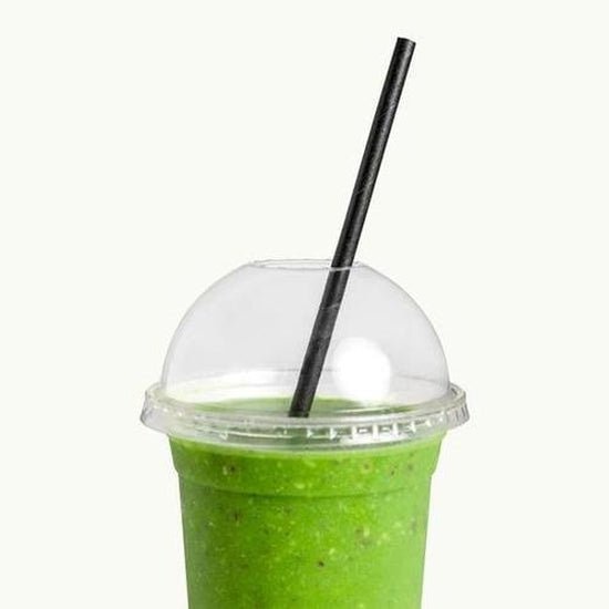 197mm Regular Paper Straw 6mm Black - Cafe Supply