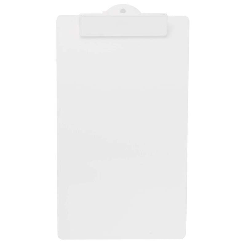 FM Clipboard White Plastic Foolscap - Cafe Supply