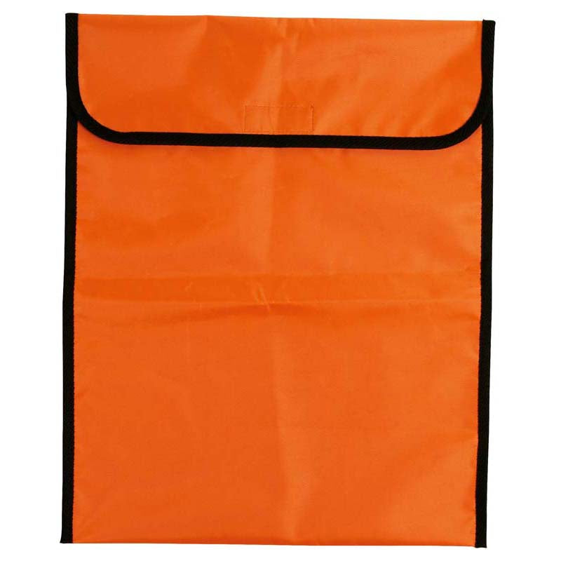 Warwick Homework Bag Orange Large Velcro - Cafe Supply