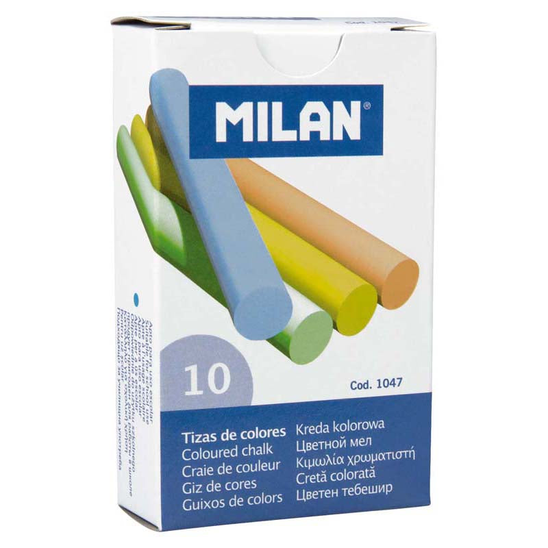 Milan Chalk Coloured Pack 10 - Cafe Supply